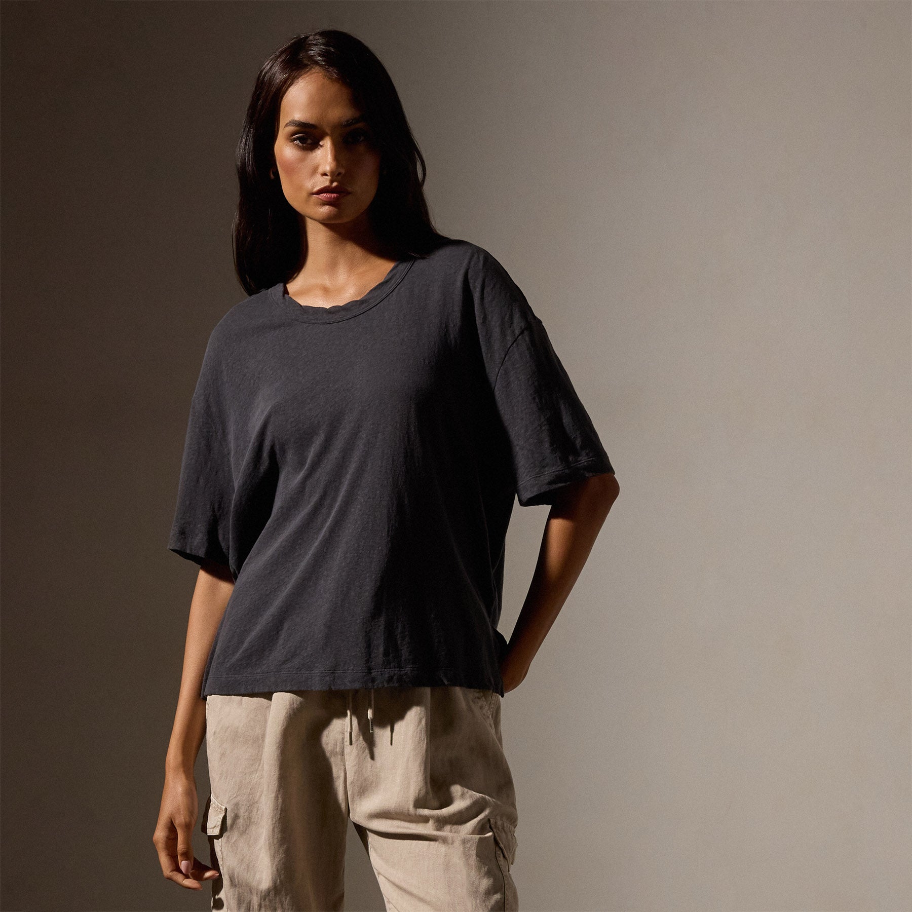 Cotton Jersey Crew Tee