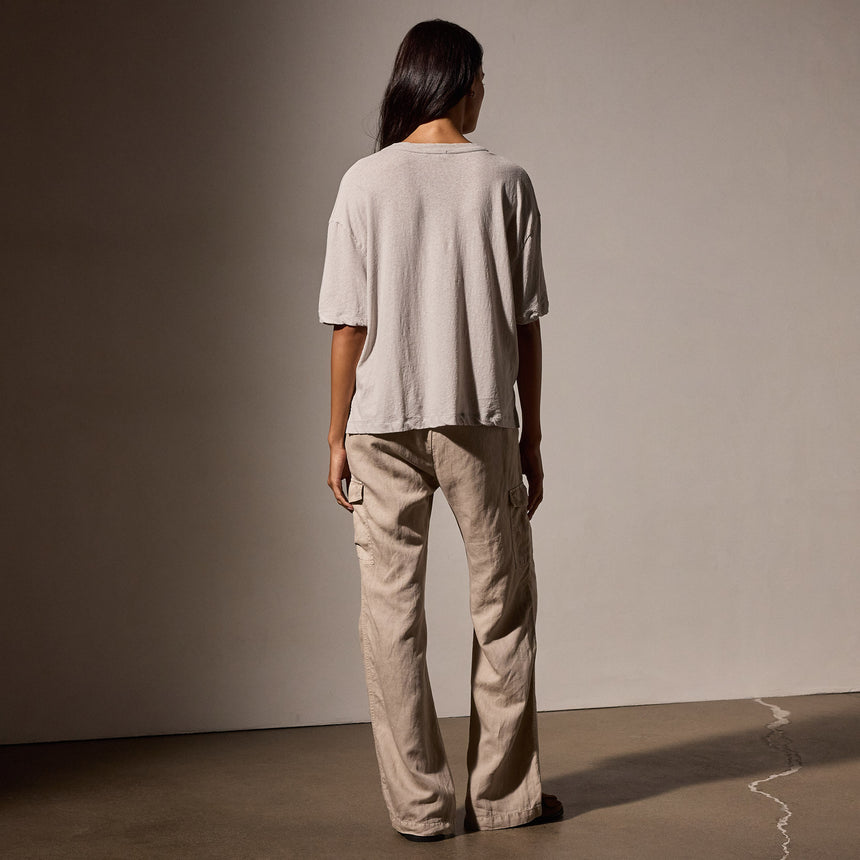 Recycled Cotton Jersey Crew in Salt | James Perse Los Angeles