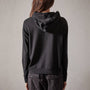 Recycled Feather Weight Clean Hoodie  in Black | James Perse Los Angeles
