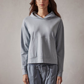 Recycled Feather Weight Clean Hoodie in Ocean Mist | James Perse Los Angeles