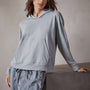 Recycled Feather Weight Clean Hoodie in Ocean Mist | James Perse Los Angeles