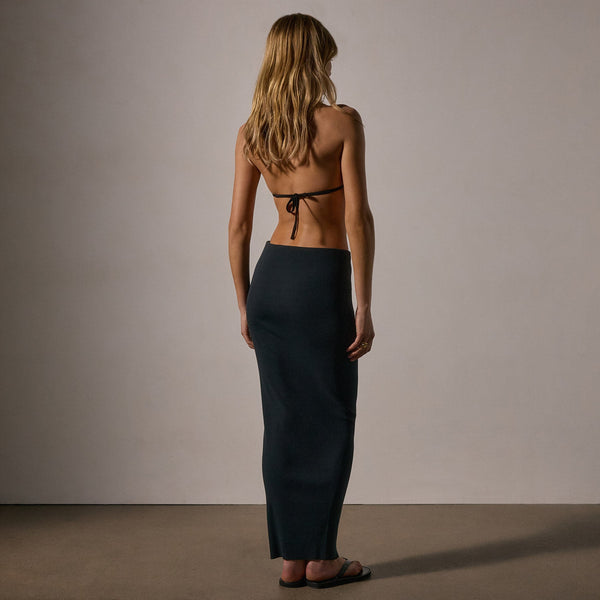 Tubular Rib Pencil Skirt in Magma | James Perse Los Angeles