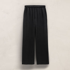 Silk Charmeuse Drawstring Pant in Black | James Perse Los Angeles