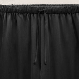 Silk Charmeuse Drawstring Pant in Black | James Perse Los Angeles