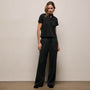 Silk Charmeuse Drawstring Pant in Black | James Perse Los Angeles
