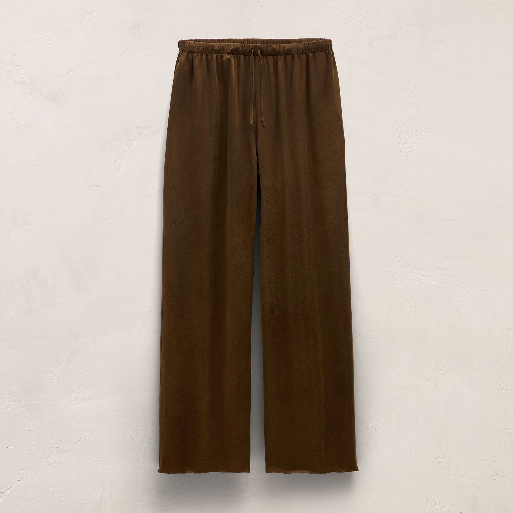 Silk Charmeuse Drawstring Pant in Cocoa | James Perse Los Angeles