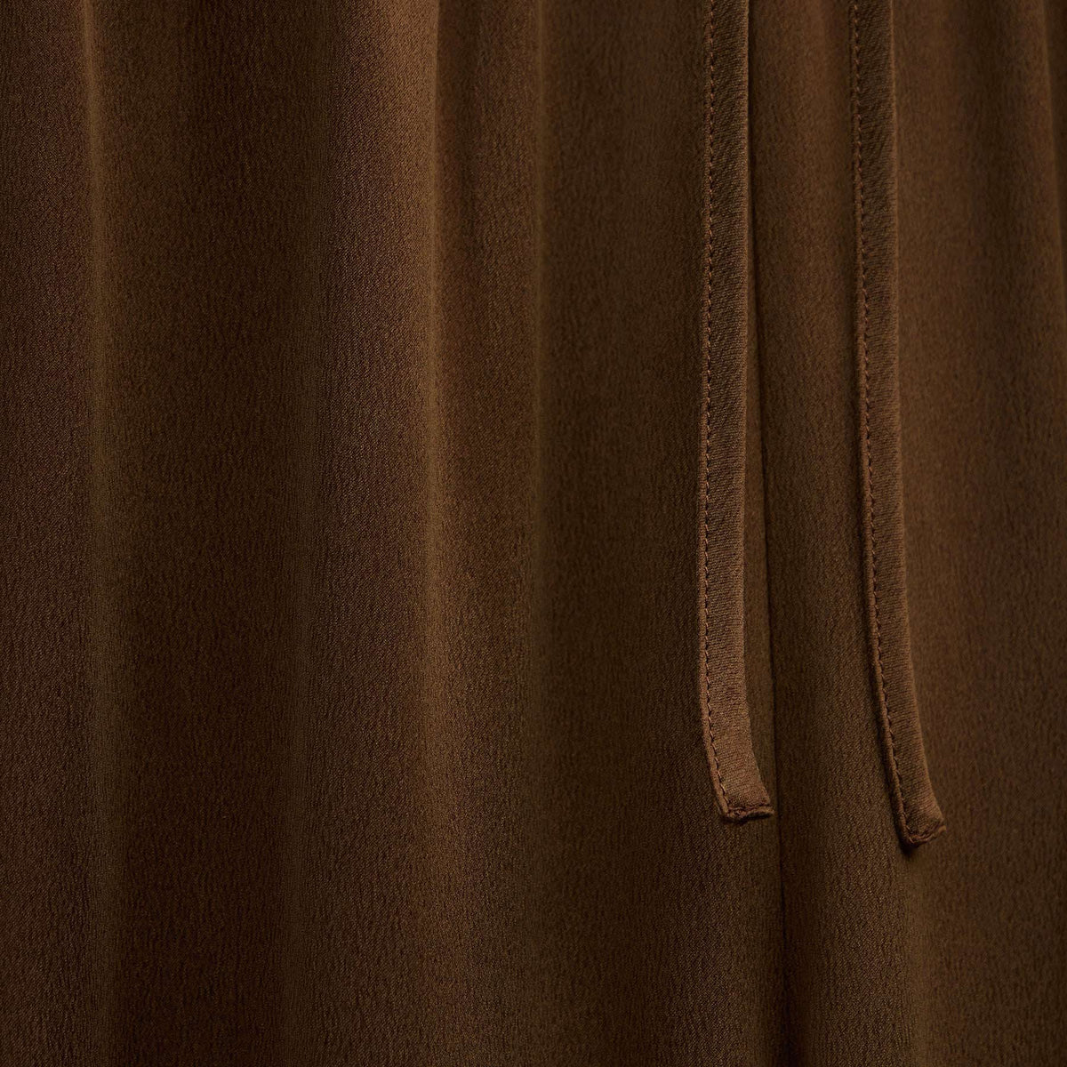 Silk Charmeuse Drawstring Pant in Cocoa | James Perse Los Angeles