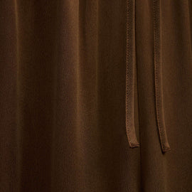 Silk Charmeuse Drawstring Pant in Cocoa | James Perse Los Angeles