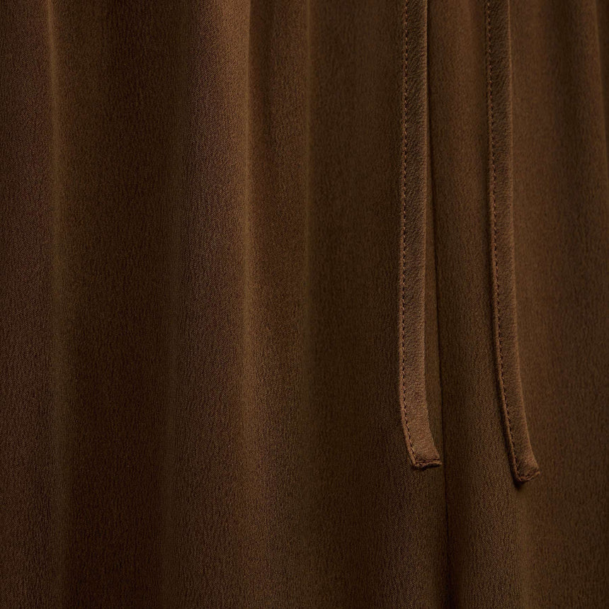 Silk Charmeuse Drawstring Pant in Cocoa | James Perse Los Angeles