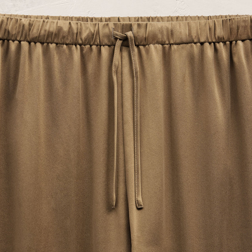 Silk Charmeuse Drawstring Pant in Honey | James Perse Los Angeles