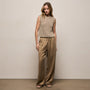Silk Charmeuse Drawstring Pant in Honey | James Perse Los Angeles