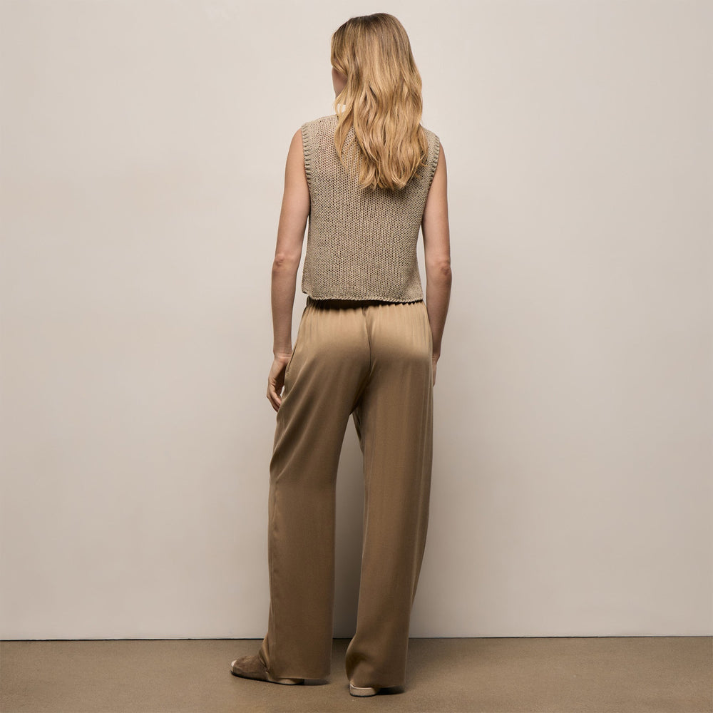 Silk Charmeuse Drawstring Pant in Honey | James Perse Los Angeles