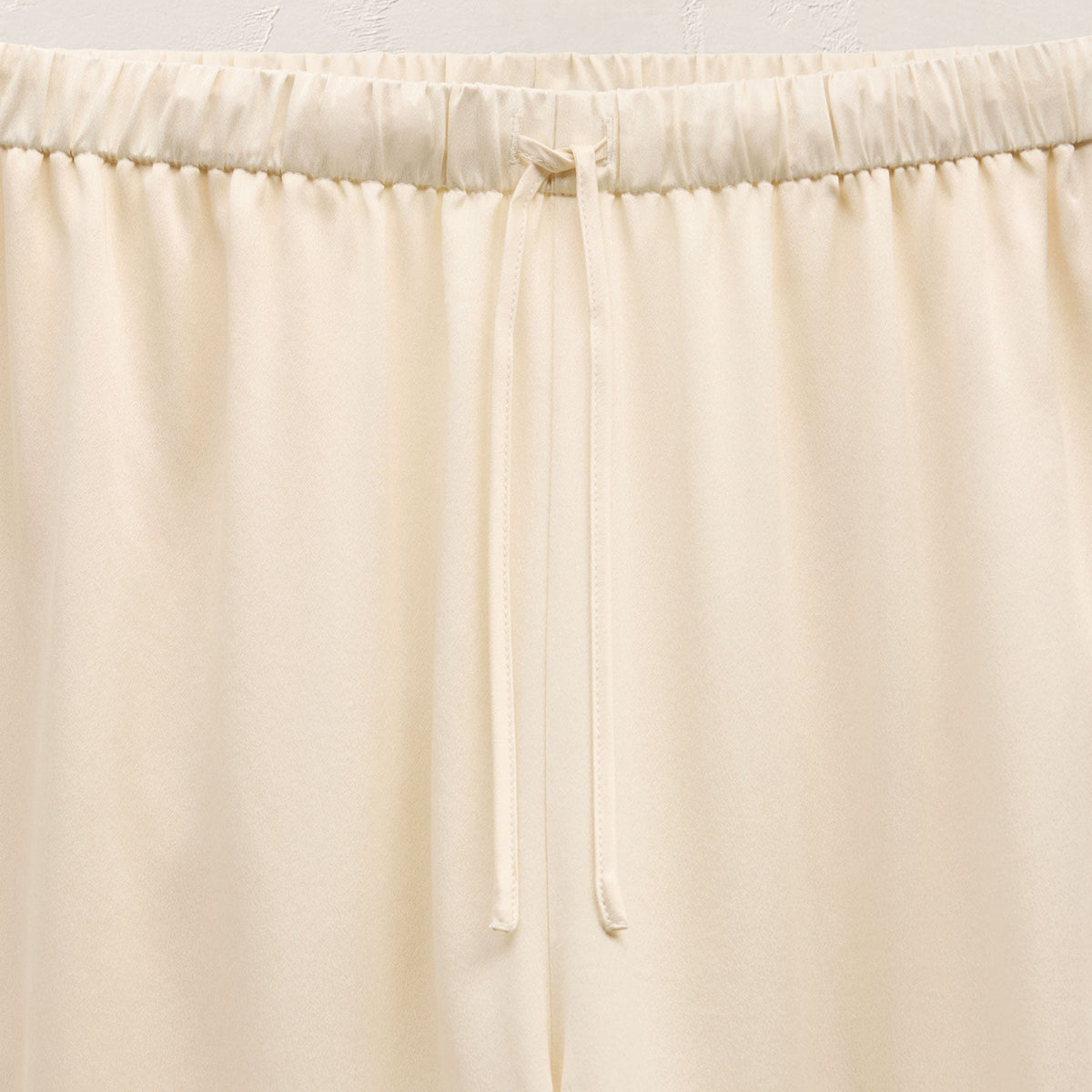 Silk Charmeuse Drawstring Pant in Ivory | James Perse Los Angeles