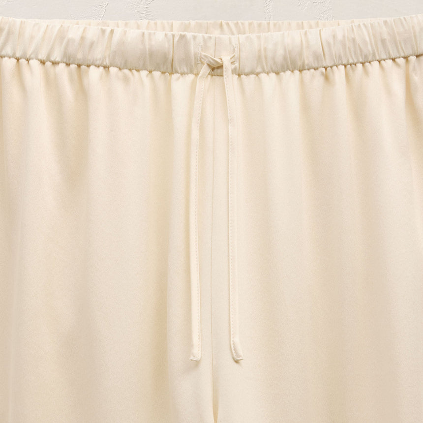 Silk Charmeuse Drawstring Pant in Ivory | James Perse Los Angeles