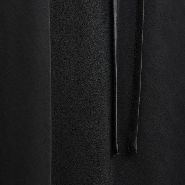 Silk Charmeuse Drawstring Skirt in Black | James Perse Los Angeles