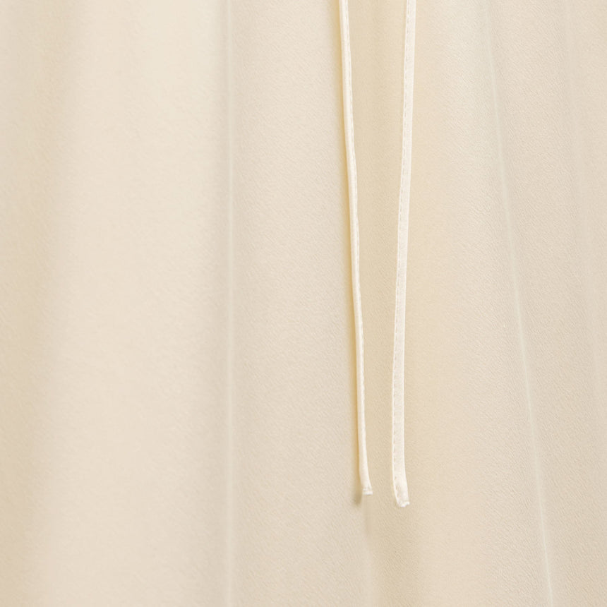 Silk Charmeuse Drawstring Skirt in Ivory | James Perse Los Angeles