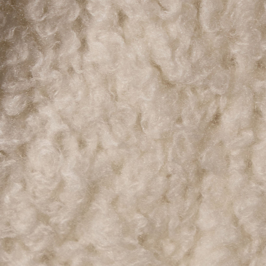 Fluffy Cashmere Zip Up Funnel Neck in Ivory | James Perse Los Angeles