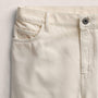 Denim Wide Leg Bermuda Short in Ecru | James Perse Los Angeles
