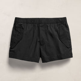 Stretch Poplin Surplus Short in Black | James Perse Los Angeles