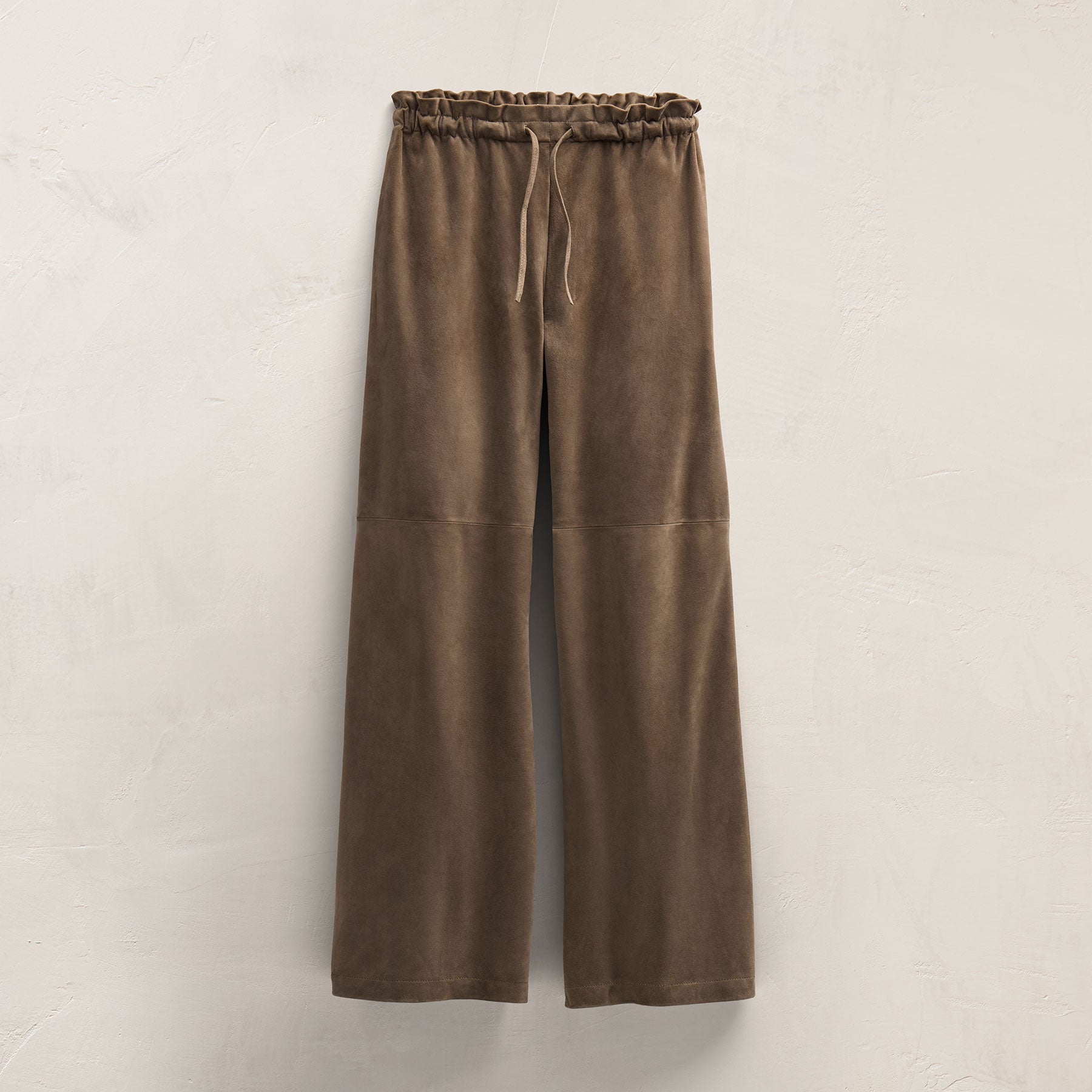 Suede Paperbag Pant - Caribou | James Perse Los Angeles
