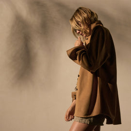 Suede Shirt - Caramel