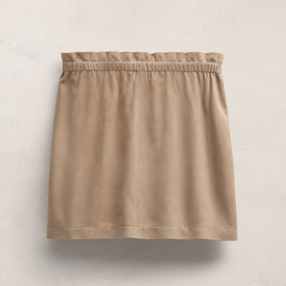 Suede Mini Skirt in Grout | James Perse Los Angeles