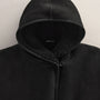 Long Suede Hooded Jacket in Black | James Perse Los Angeles