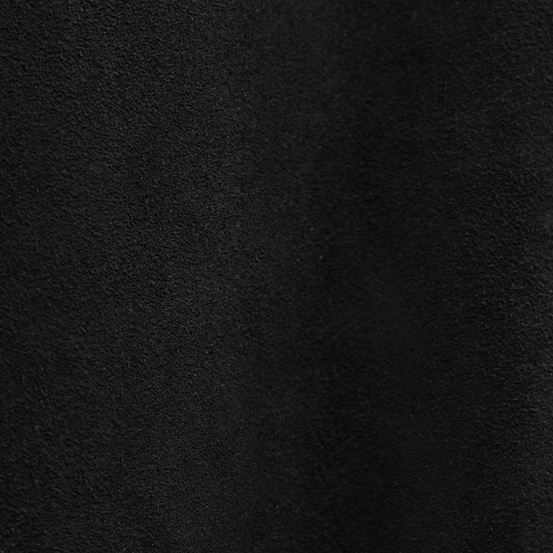 Long Suede Hooded Jacket in Black | James Perse Los Angeles FLAT