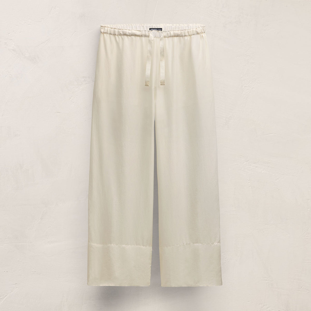 Washed Silk Wide Cuff Pant in Ivory | James Perse Los Angeles