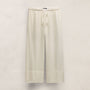 Washed Silk Wide Cuff Pant in Ivory | James Perse Los Angeles
