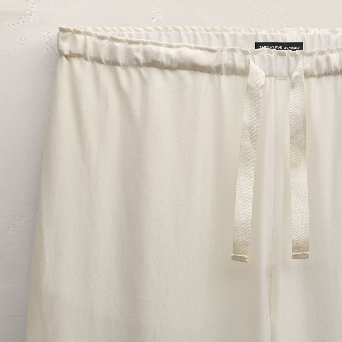 Washed Silk Wide Cuff Pant in Ivory | James Perse Los Angeles