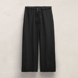 Washed Silk Wide Cuff Pant in Washed Black | James Perse Los Angeles