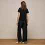 Washed Silk Wide Cuff Pant in Washed Black | James Perse Los Angeles