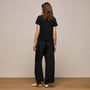 Washed Silk Wide Cuff Pant in Washed Black | James Perse Los Angeles