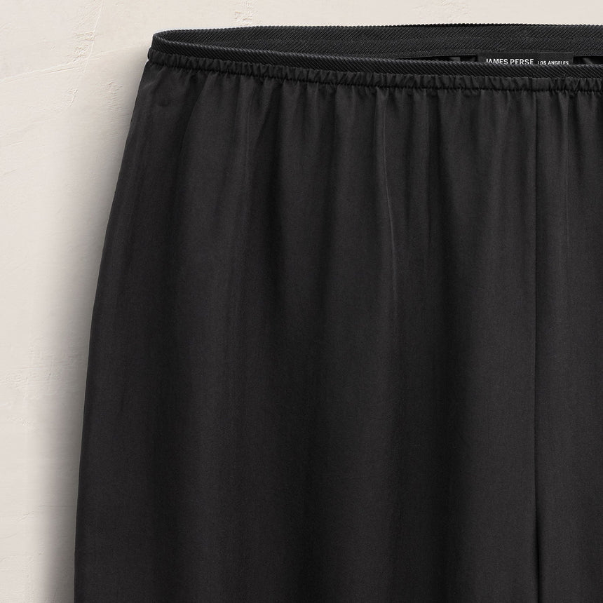 Washed Silk Relaxed Pant - Washed Black
