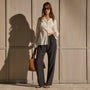 Pull On Silk Pants - Washed Black | James Perse Los Angeles