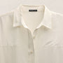 Washed Silk Patch Shirt in Ivory | James Perse Los Angeles