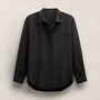 Washed Silk Patch Shirt in Washed Black | James Perse Los Angeles
