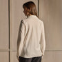 Washed Silk Slim Shirt - Ivory | James Perse Los Angeles