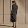 Washed Silk Midi Shirt Dress - Washed Black | James Perse Los Angeles