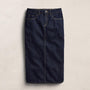 Indigo Denim Long Skirt - Indigo Wash | James Perse Los Angeles