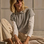 Cotton Jersey Shrunken Tee - Heather Grey | James Perse Los Angeles