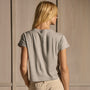 Cotton Jersey Shrunken Tee - Heather Grey | James Perse Los Angeles