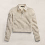 East Cape Silk Linen Quarter Zip in Ivory | James Perse Los Angeles