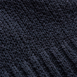East Cape Silk Linen Quarter Zip in Navy | James Perse Los Angeles