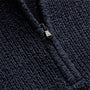 East Cape Silk Linen Quarter Zip in Navy | James Perse Los Angeles