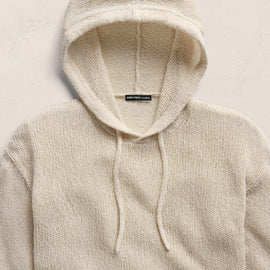 East Cape Silk Linen Hooded Sweater in Ivory | James Perse Los Angeles