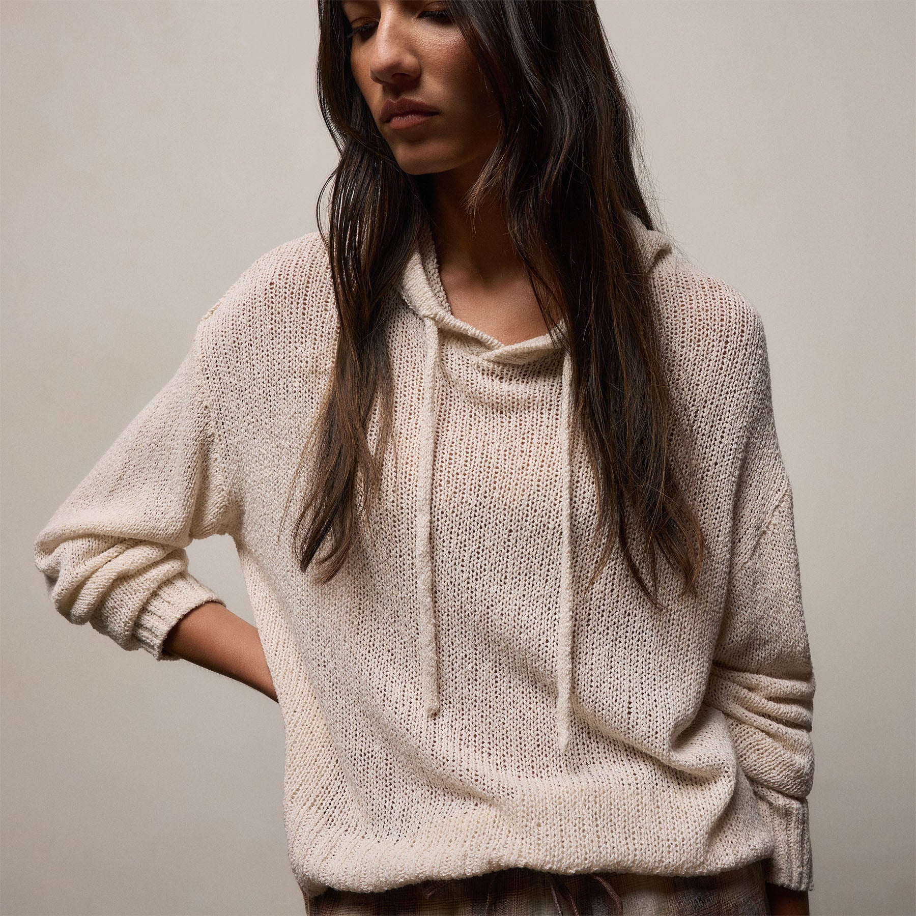 East Cape Silk Linen Hooded Sweater from James Perse - $365