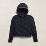 East Cape Silk Linen Hooded Sweater in Navy | James Perse Los Angeles