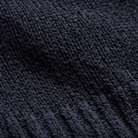 East Cape Silk Linen Hooded Sweater in Navy | James Perse Los Angeles